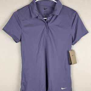 Nike Women's Purple Short Sleeve Golf Polo